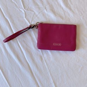 Pink Coach Wristlet